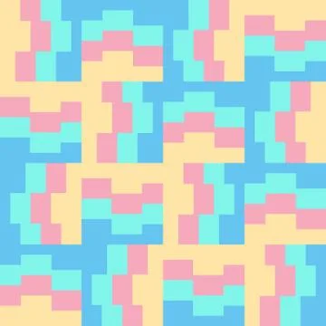 Clear geometric forms. Abstract vector seamless pattern. Stock Illustration