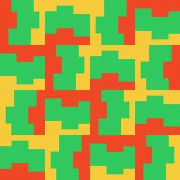 Clear geometric forms. Abstract vector seamless pattern. Stock Illustration