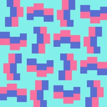 Clear geometric forms. Abstract vector seamless pattern. Stock Illustration