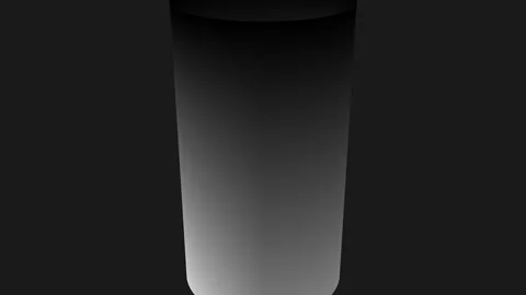 Clear Glass Silhouette in Dramatic Lighting Transition Against Dark Backgro.. Stock Footage 341543667