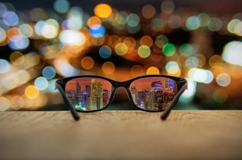 Clear glasses Foto stock