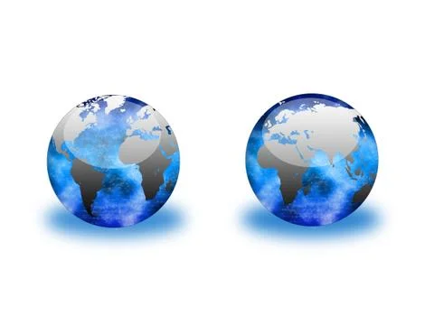 Clear globes Stock Illustration