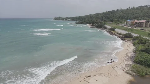 Clear gorgeous beach Video stock 342836958