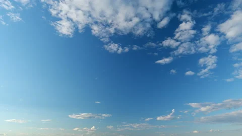 Clear gradient blue sky in tropical summer sunlight. Beautiful sunny clear blue Stock Footage 217673662
