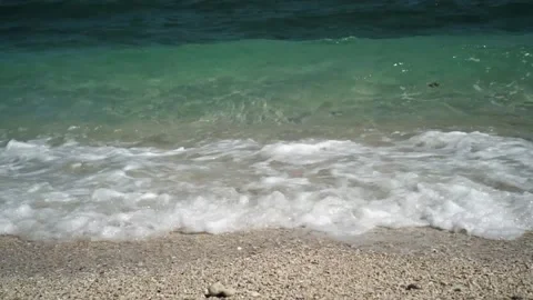 Clear green Water Waves Stock Footage 138937935