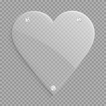 Clear heart icon Stock Illustration
