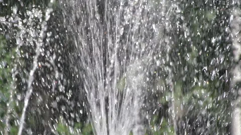 Clear Highspeed Spray Captures Serene Nature With Vibrant Illumination Stock Footage 329502848