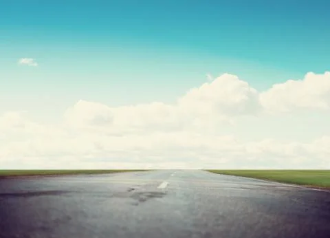 Clear highway road Stock Photos