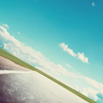 Clear highway road Foto stock