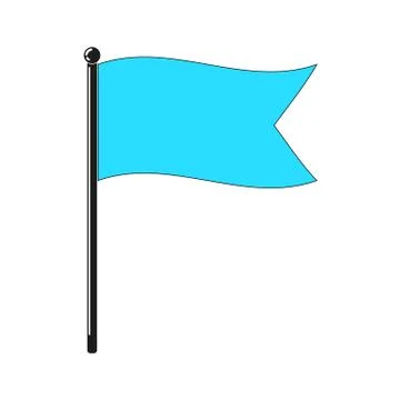 Clear isolated flag Stock Illustration