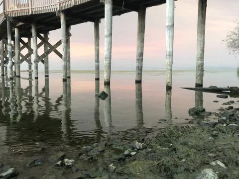Clear Lake Dock Foto stock