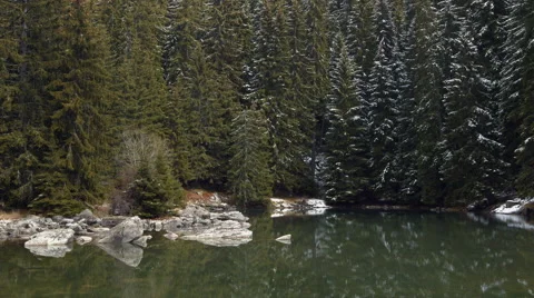Clear Lake in the Mountain Stock Footage 61463436