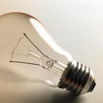 Clear light bulb Stock Photos