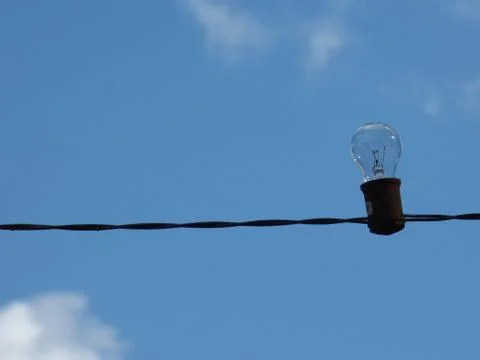Clear Light Bulb  Stock Photos
