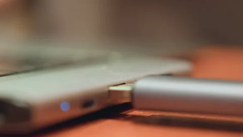 Clear lighting signals effective device synchronization. Neatly organized Stock Footage 337365703