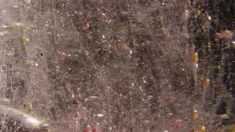 Clear liquid bubbling to the top textured background 스톡 동영상 118290325