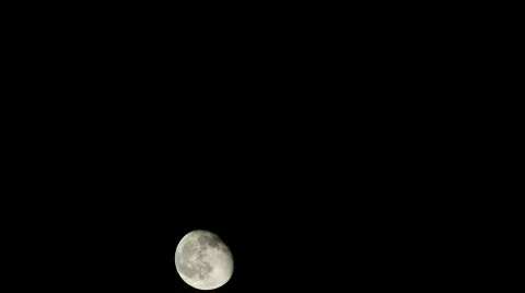 Clear Moon Timelapse Video stock 528169