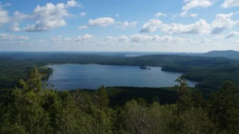 Clear mountain lake Stock Photos