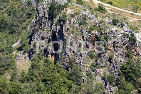 Clear mountain landscape Stock Photos