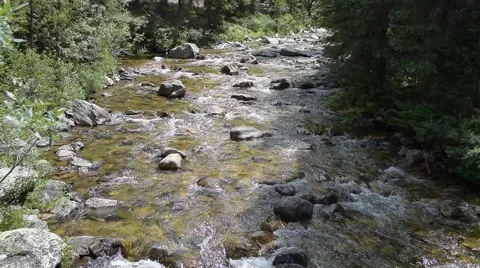 Clear Mountain River Stock Footage 53233657