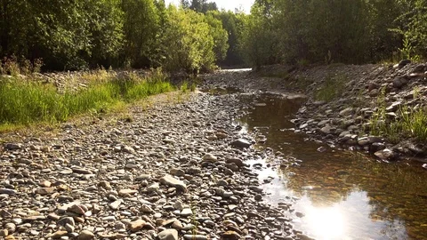 Clear mountain river 스톡 동영상 100495760