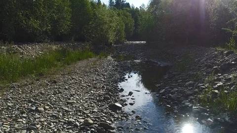 Clear mountain water Stock Footage 99738748