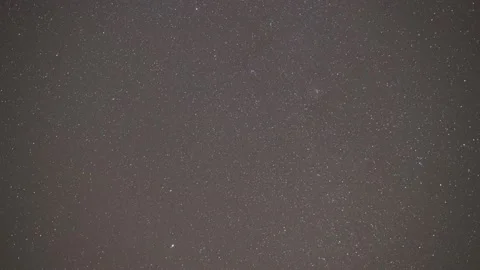 Clear night sky during Geminid Meteor shower Stock Footage 145428774
