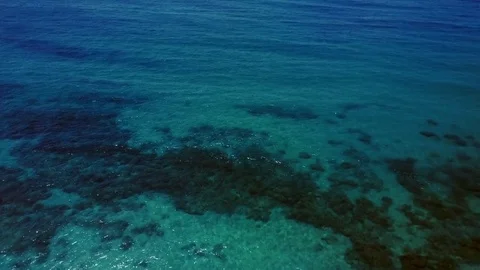 Clear ocean with coral reef Stock Footage 73420761