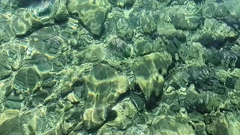 Clear Ocean Water with Rocks Stock Footage 219821607
