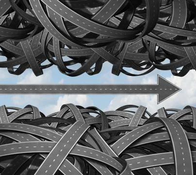 Clear path Stock Illustration