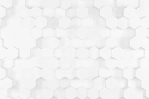 Clear pattern abstract background hexagon white Stock Illustration