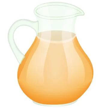 Clear pitcher drink Stock Illustration