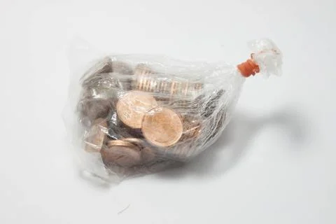 .clear plastic bagr Stock Photos
