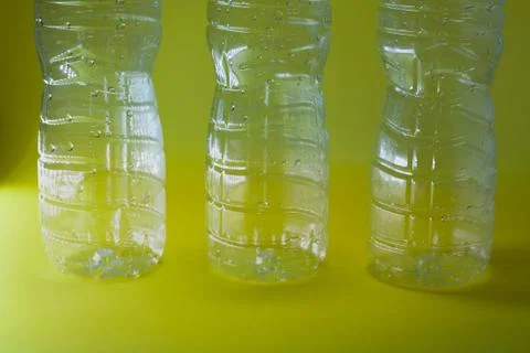 Clear plastic bottle Stock Photos