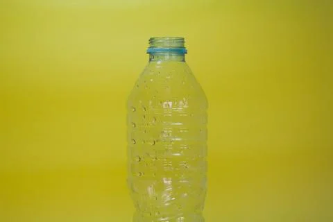 Clear plastic bottle Stock Photos