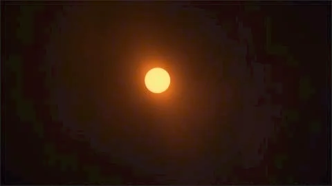 Clear Post Eclipse View. Stock Photos