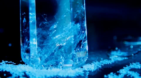 Clear Quarts and Salt Stock Footage 40031236