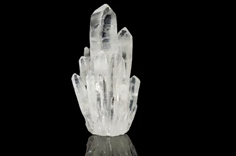 Clear Quartz Cluster Stock-Fotos
