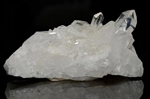 Clear Quartz Cluster Stock-Fotos