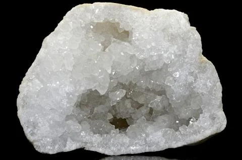Clear Quartz Geode 스톡 사진