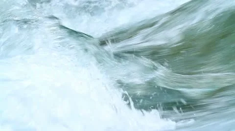Clear rapid stream of a mountain river. Stock Footage 13909339