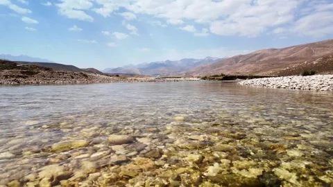 Clear river flow in Iran Stock Footage 317855567