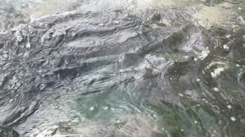 Clear river water flowing Stock Footage 294322939