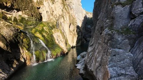 Clear rocky stream Stock Photos