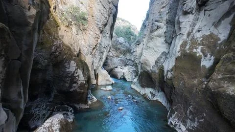 Clear rocky stream Stock Photos