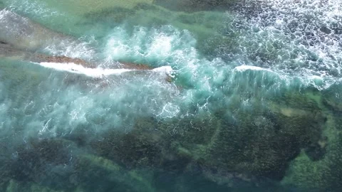 Clear sea from above Stock Footage 318597782