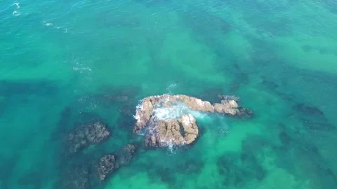Clear sea from above Stock Footage 318597795
