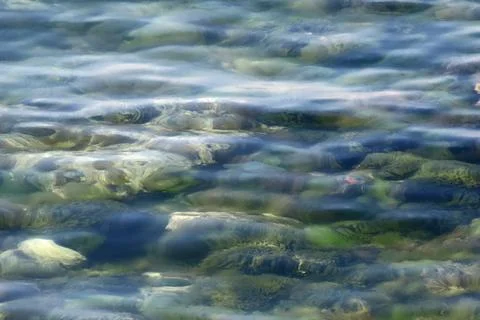 Clear Sea Background with Rocks Stock-Fotos