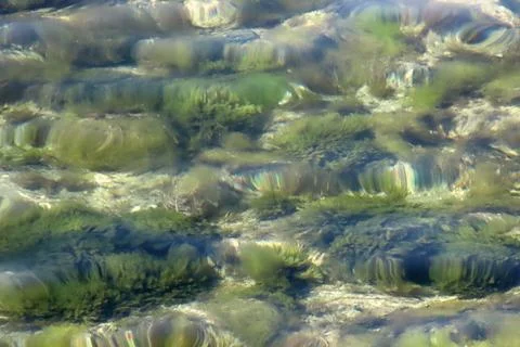 Clear Sea Background with Rocks 스톡 사진