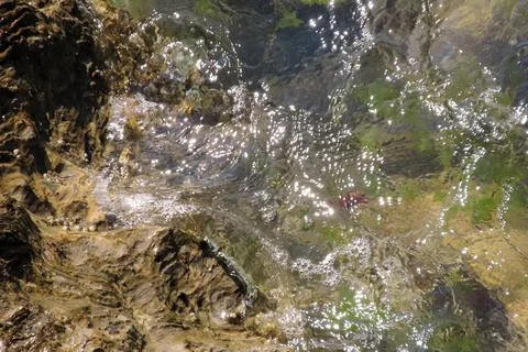 Clear Sea Background with Rocks 스톡 사진